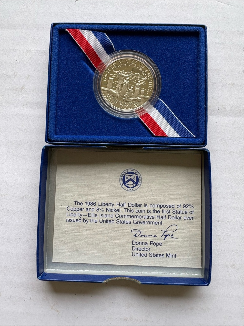 United States 1986 Liberty Half Dollar Proof